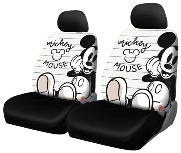 Plasticolor Disney Mickey Lines Low Back Seat Cover 2 PK. Pair