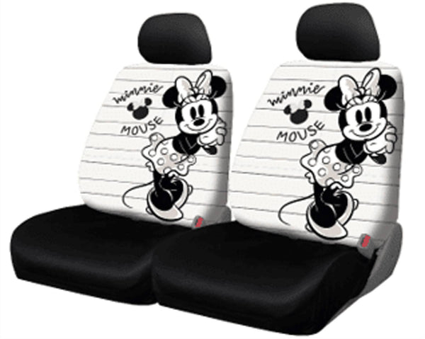 Plasticolor Disney Minnie Lines Low Back Seat Cover 2 PK. Pair