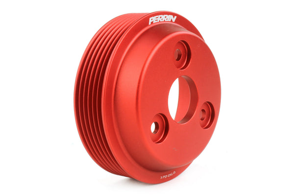 PERRIN Poulie de pompe à eau allégée 22-26 Subaru WRX / 21-25 Crosstrek / 20-25 LGT/OBXT/FXT - rouge