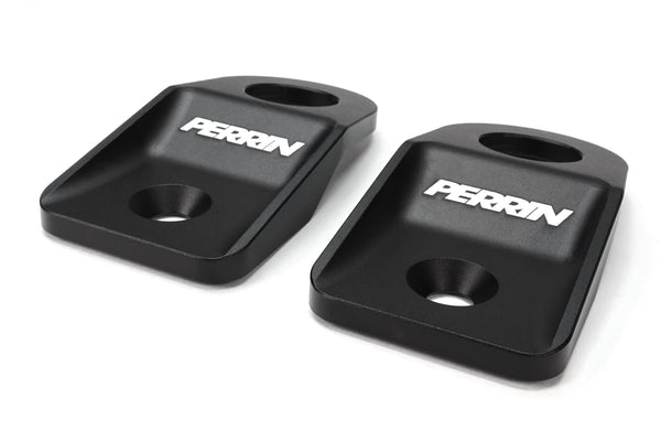 PERRIN 08-14 Subaru WRX/STI / 08-11 Impreza / 08-10 Outback Upper Radiator Bracket Set - Black