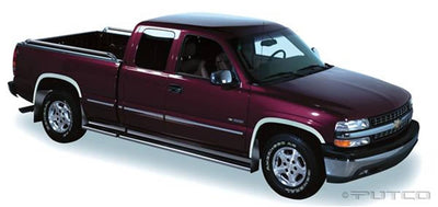 Putco Stainless Wheel Trim - 88-98 Silverado/Sierra Including Sportside - 92-99 Suburban - 94-99 Yukon 2DR - Full Length Without Flares