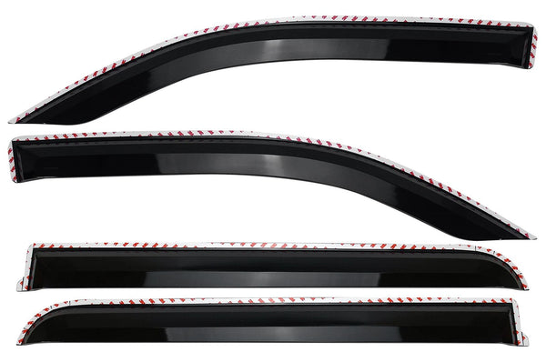Putco 19C RAM 1500 QUAD CAB 4 PC Black Tinted Element Window Visors