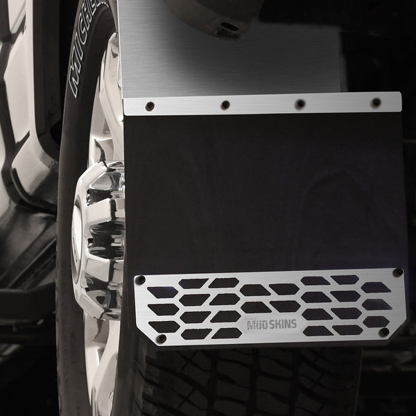 Putco 17C F250/F350/F450 Super DUTY Front Or Rear 2 PC MUD Skins Solid Polished Stainless Steel
