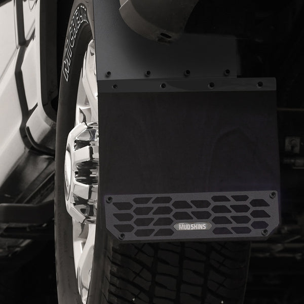 Putco 17C F250/F350/F450 Front Or Rear 2 PC Black MUD Skins Solid HIGH Density Polyethylene