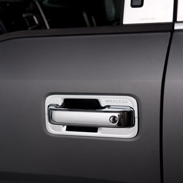 Putco 1520 F150 4DR Deluxe Chrome DOOR Handle Covers W/DRIVER KEYHOLE(COVERS Functional SENSORS)