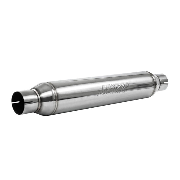 MBRP Resonator. 2.5in. Inlet. Outlet. 22in. body. 26in. overall. T304