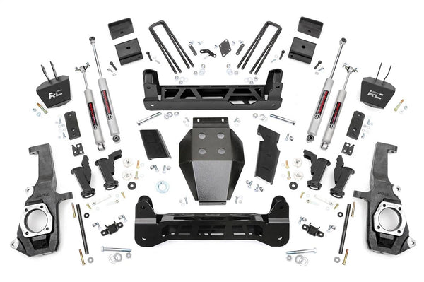 Rough Country 5" Lift Kit - 11-19 Silverado / Sierra 2500HD/3500HD - Torsion Drop