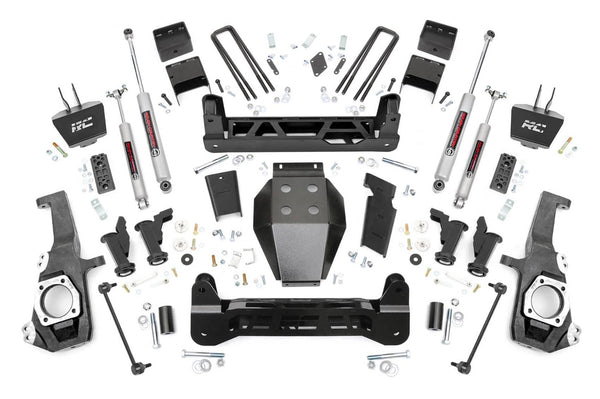 Rough Country 5 Inch Torsion Drop Lift Kit | 2020-2026 Silverado/Sierra 2500HD/3500HD