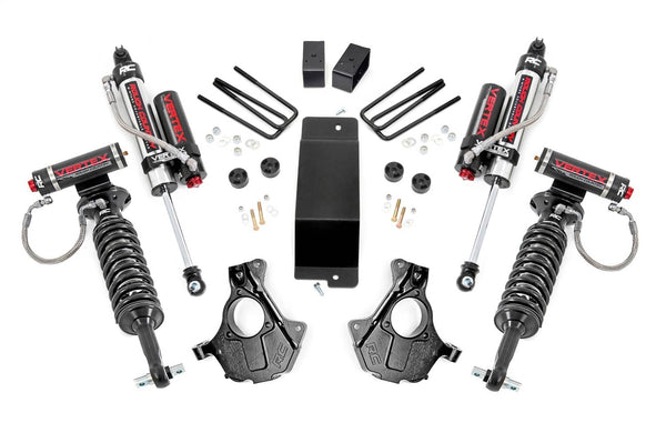 Rough Country 3.5" Lift Kit with Vertex Coilovers and Vertex Shocks | 14-18 Silverado / Sierra 1500 with Cast Steel Lca