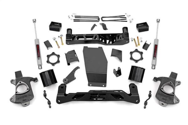 Rough Country Ensemble de rehaussement 5 po - 14-18 Silverado / Sierra 1500 - aluminium/acier embouti - V2