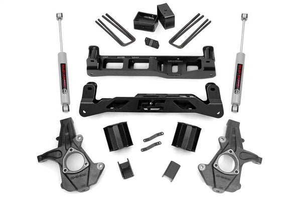 Rough Country Ensemble de rehaussement 5 po - 14-17 Silverado / Sierra 1500 - acier moulé