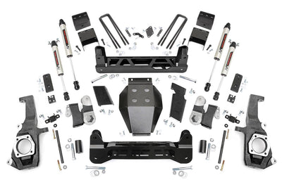 Rough Country 5" Lift Kit - 11-19 Silverado / Sierra 2500HD/3500HD - Ntd - V2