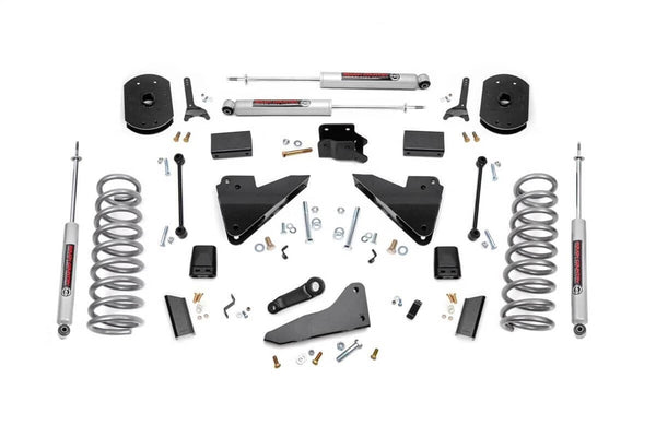 Rough Country 5" Lift Kit - 14-18 Ram 2500 - FR Gas Coil - Radius Arm Drop