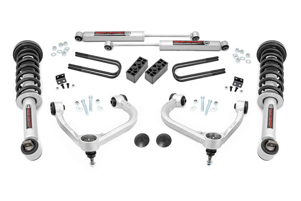 Rough Country Ensemble de rehaussement 3 po - 21-25 F-150 4WD (sauf FX4)