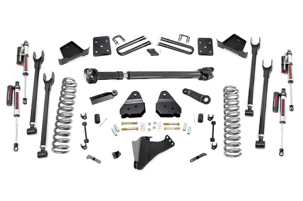 Rough Country 6" Lift Kit - 17-22 Super Duty Diesel with Vertex Coilovers - 4 Link - FR D/S