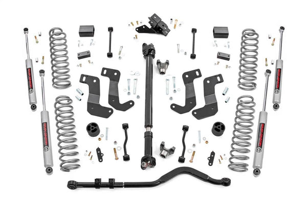 Rough Country 3.5" Lift Kit - 18-24 Wrangler JL Rubicon - C/A Drop - Front D/S