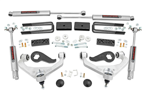 Rough Country 3" Lift Kit with N3 Premium Shocks - 20-26 Silverado/Sierra HD Without Overloads (EXCLUDING AT4X/ZR2)