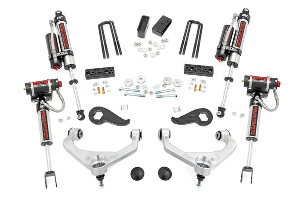 Rough Country 3" Lift Kit with Vertex Shocks - 20-26 Silverado/Sierra HD Without Overloads (EXCLUDING AT4X/ZR2)