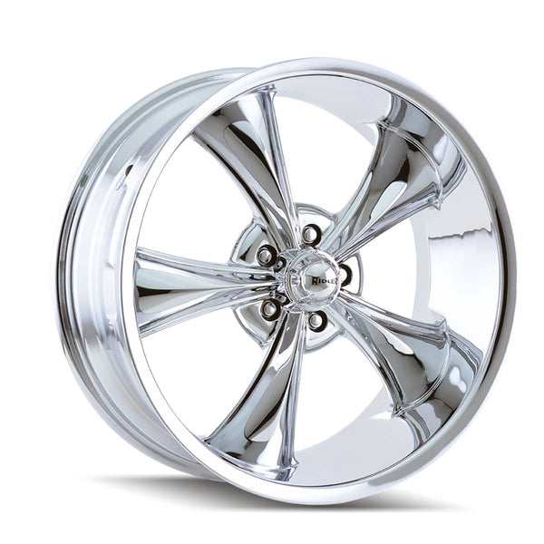 Ridler 695 20x10 / 5x127 BP / 0mm Offset / 83.82mm Hub Chrome Wheel