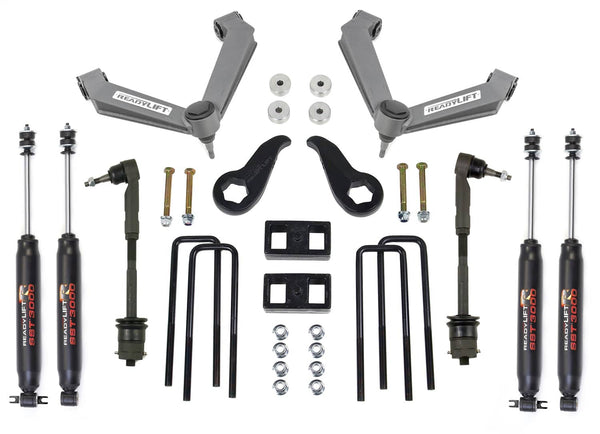ReadyLift 3.5" FRONT/2" Rear Lift Kit 11-19 Silverado/Sierra HD Gas or Diesel Includes SST3000 Shocks — 2011-2019 Chevrolet Silverado 2500 HD, select trims; 2011-2019 GMC Sierra 2500 HD, select trims (693514)
