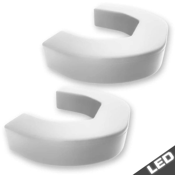 Recon White Tow Hook Covers with LED Running Lights - 21-24 Ram 1500