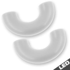 Recon Couvre-crochets de remorquage blancs avec feux de marche DEL - 15-25 F150