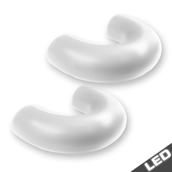 Recon White Tow Hook Covers with LED Running Lights - 17-25 Super Duty