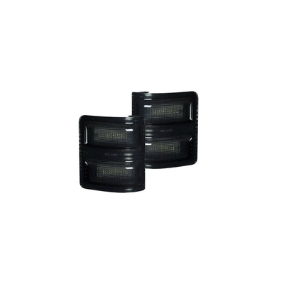 Recon Smoked LED Mirror Lens with Amber Leds - 08-16 Super Duty