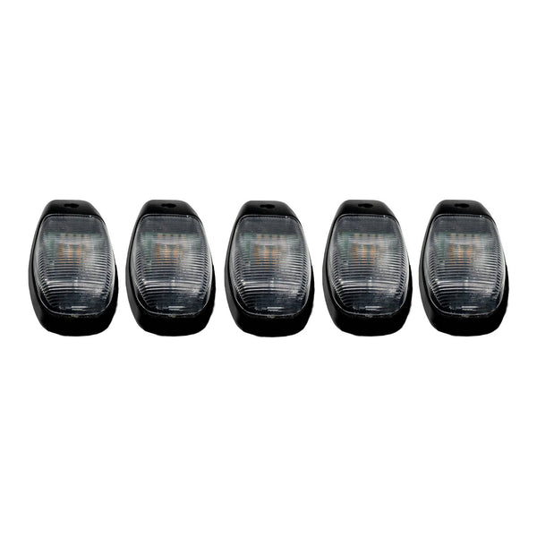 Recon Clear 5 Piece Cab Lights W/ Amber Ultra High-Power Leds - 19-26 Ram 2500/3500