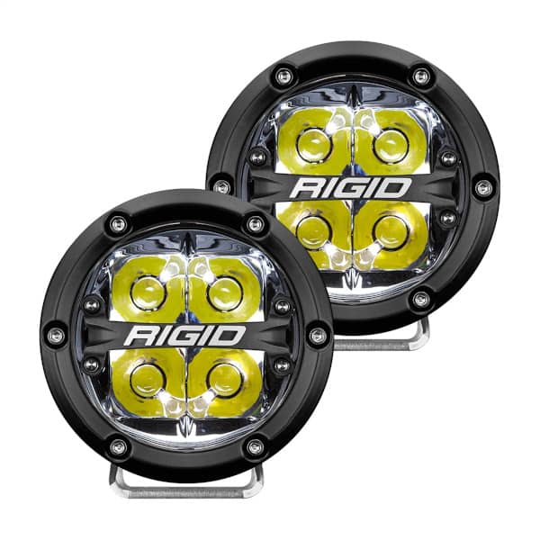4 Inch LED Off-Road Fog Light Spot Beam White (PAIR) Rigid Universal 360-SERIES