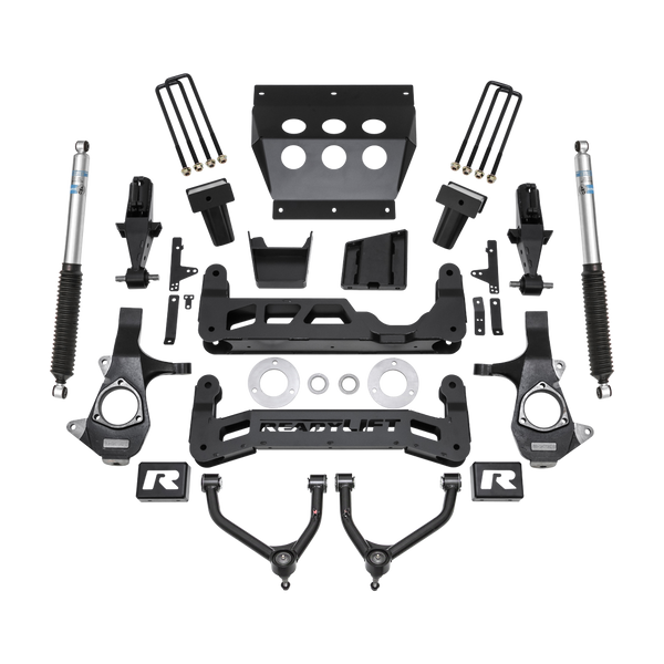 ReadyLift Suspension Lift Kit — 7" Lift — Stamped Steel Control Arms — 2014-2018 Chevrolet Silverado 1500, select trims; 2014-2018 GMC Sierra 1500, select trims (44-3472)