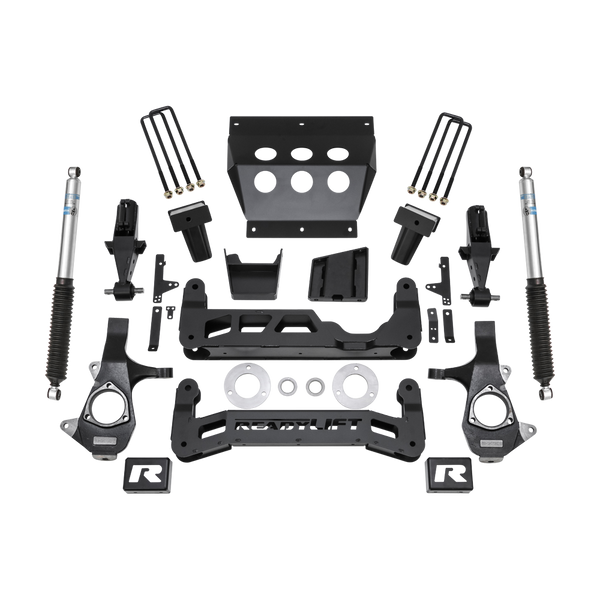 ReadyLift Suspension Lift Kit — 7" Lift — Cast Steel Control Arms — 2014-2018 Chevrolet Silverado 1500, select trims; 2014-2018 GMC Sierra 1500, select trims (44-3471)