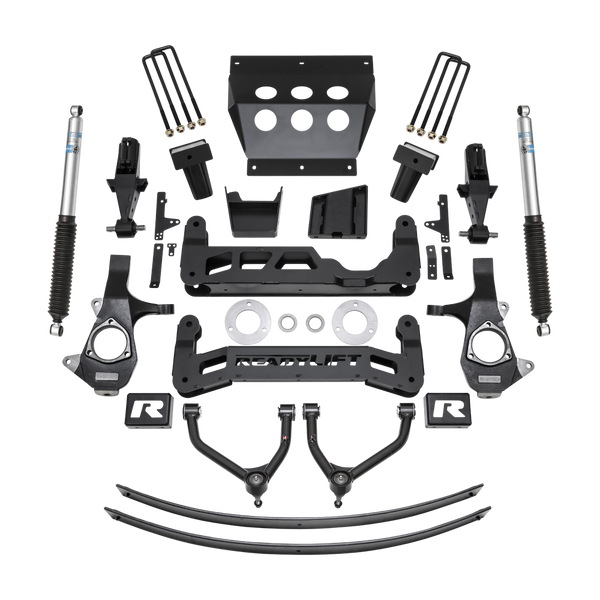 ReadyLift Suspension Lift Kit — 9" Lift — Bilstein Shocks, Diesel — 2014-2018 Chevrolet Silverado 1500, select trims; 2014-2018 GMC Sierra 1500, select trims (44-3490)