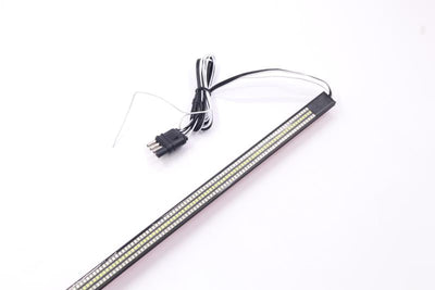 Race Sport Barre lumineuse de hayon DEL à triple rangée pour camion 48 po, 5 fonctions, 3 couleurs, IP68, avec clignotants séquentiels ambre
