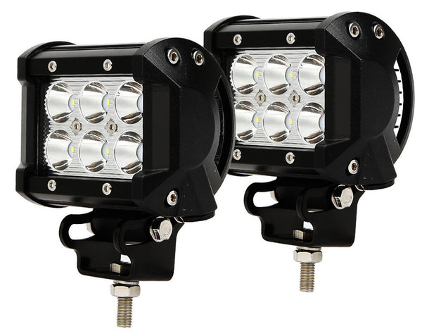 Race Sport Street Series 18W 6-LED Bottom Mount LED Spot Lights (Pair)