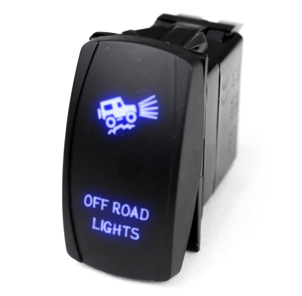 Race Sport LED Rocker Switch w/ Blue LED Radiance (Off-road Lights) (RSLE10B)