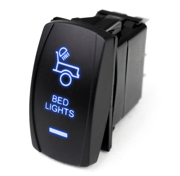 Race Sport LED Rocker Switch w/ Blue LED Radiance (Bed Lights)