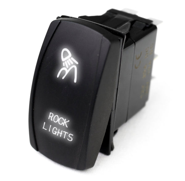 Race Sport LED Rocker Switch w/ White LED Radiance (Rock Lights)