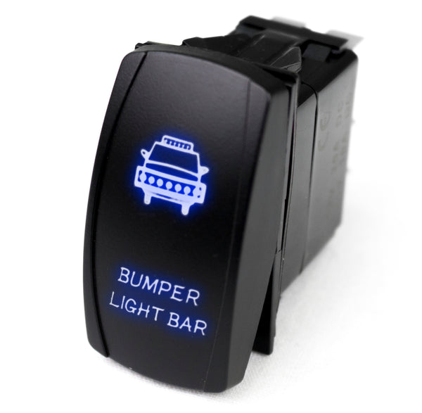 Race Sport LED Rocker Switch w/ Blue LED Radiance (Bumper Light Bar)