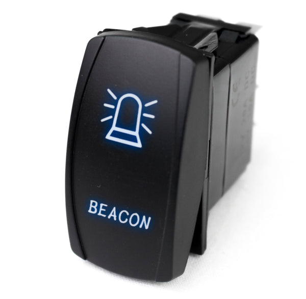 Race Sport LED Rocker Switch w/ Blue LED Radiance (Beacon)