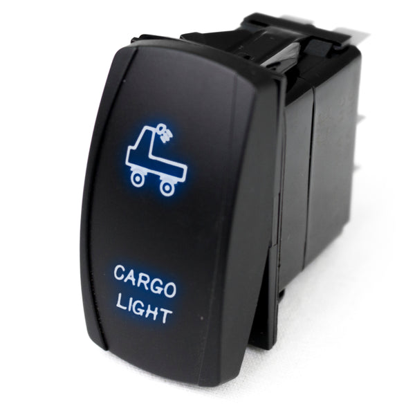 Race Sport LED Rocker Switch w/ Blue LED Radiance (Cargo Light)