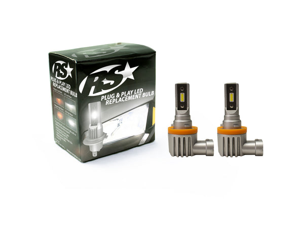 Race Sport H11 PNP Series Plug N Play Super LUX LED OEM Replacement Bulb Kit
