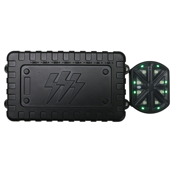 8 Gang DC12V 80-Amp Lightning Series Long Range Wireless Source Control Switch Power System Race Sport Lighting