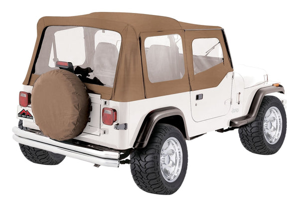RT Offroad Spice OEM Replacement Soft Top for 1988-95 YJ Wrangler w/ Soft Upper Doors