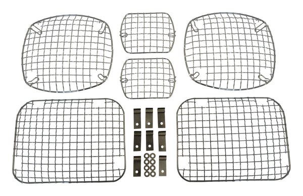 RT Offroad Headlight / Tail Light Guard Set — 1987-1995 Jeep Wrangler (RT26032)