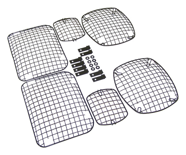 RT Offroad Headlight / Tail Light Guard Set — 1987-1995 Jeep Wrangler (RT26033)