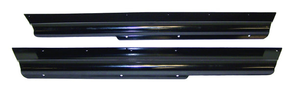 RT Offroad Rocker Panel Guards for 1997-2006 Jeep TJ Wrangler, Black Gloss, Incl. Hardware