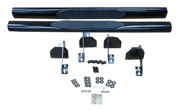 RT Offroad Black Tubular Side Steps for Jeep JK Wranglers w/ 2-Doors