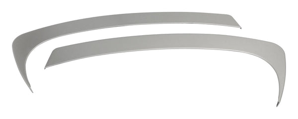 RT Offroad Center Dash Accents for 07-10 Jeep JK Wrangler, Set of 2, Plastic, Silver Finish