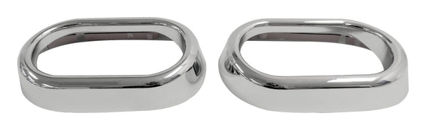RT Offroad Door Handle Accents for 07-10 Jeep JK Wrangler, Set of 2, Plastic, Chrome Finish